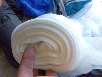 Roll of plastic sheet