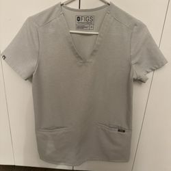 Gray Figs Scrub Top size XS 