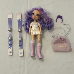 Rainbow High Violet ski winter doll