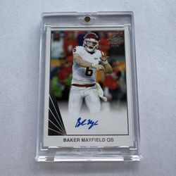 Baker Mayfield Rookie Autograph 