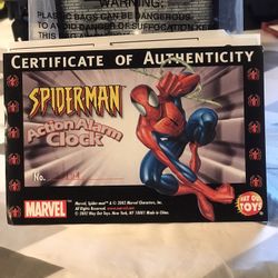 Limited Edition Spider-man Talking Alarm Clock