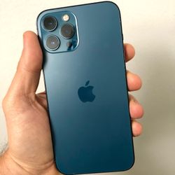 FIRM PRICE - iPhone 12 Pro Max 256gb Pacific Blue Factory Unlocked Great Condition • iOS 16.1.2