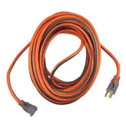 RIDGID
50 ft. 12/3 Heavy Duty Indoor/Outdoor Extension Cord with Lighted End, Orange/Grey