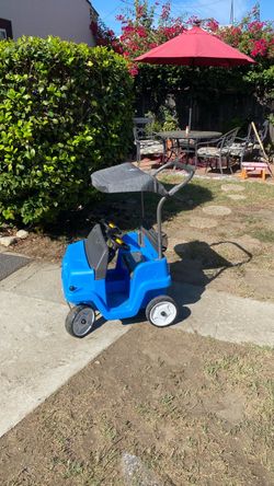 Kids Ride-On Push Car with Canopy double seater  beautiful style comfortable very clean