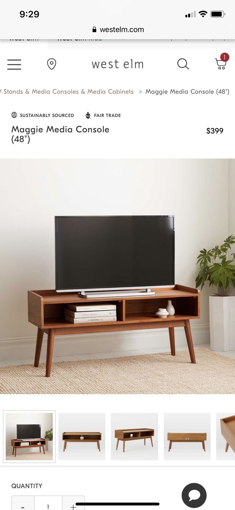 West Elm Maggie Media Console
