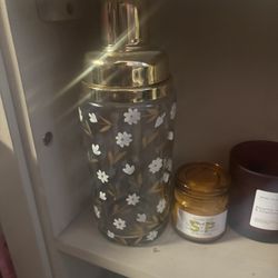 Glass decorative cocktail shaker