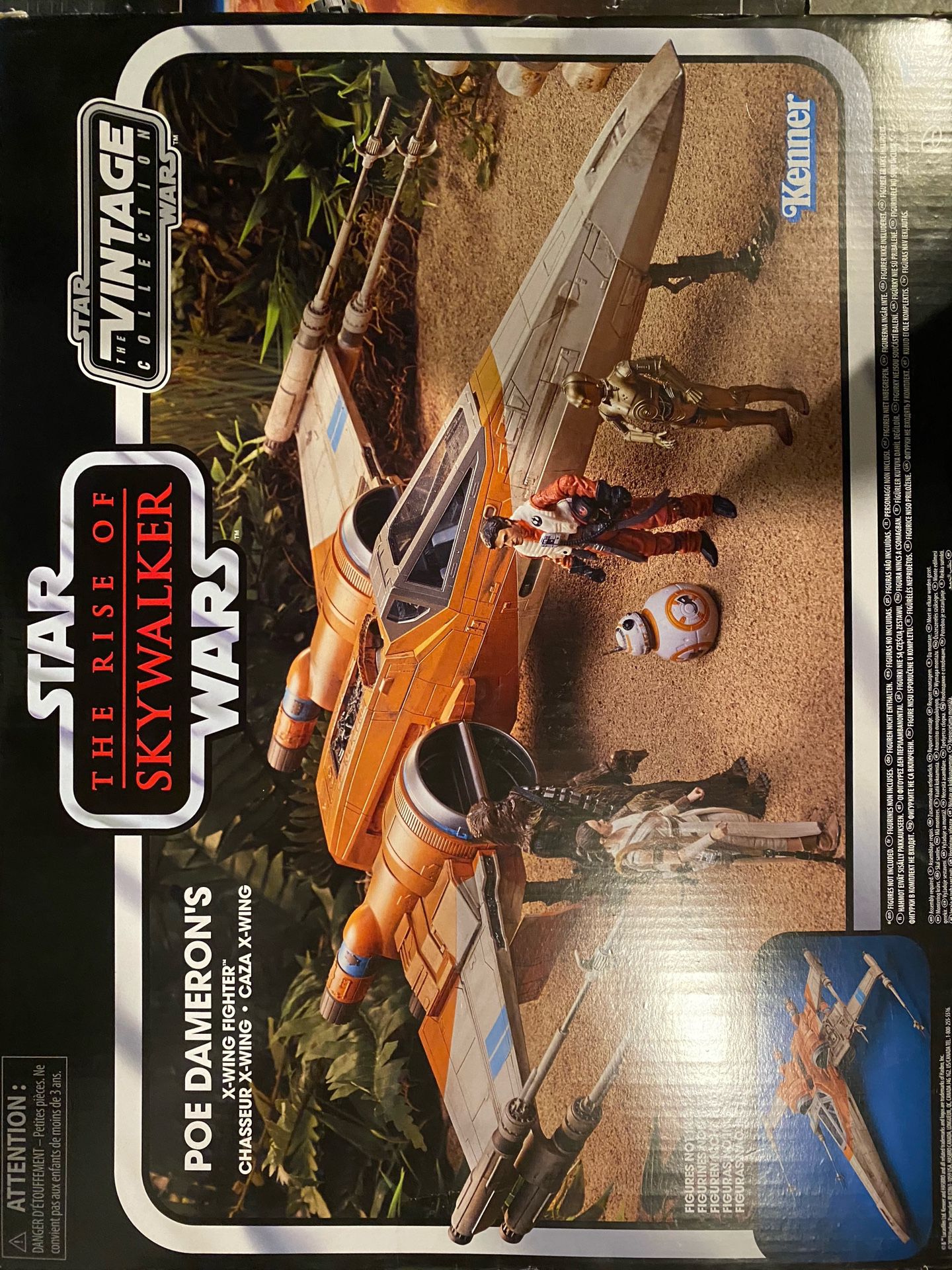 Star Wars The Vintage Collection The Rise of Skywalker Poe Dameron’S X-Wing Fighter Toy Vehicle