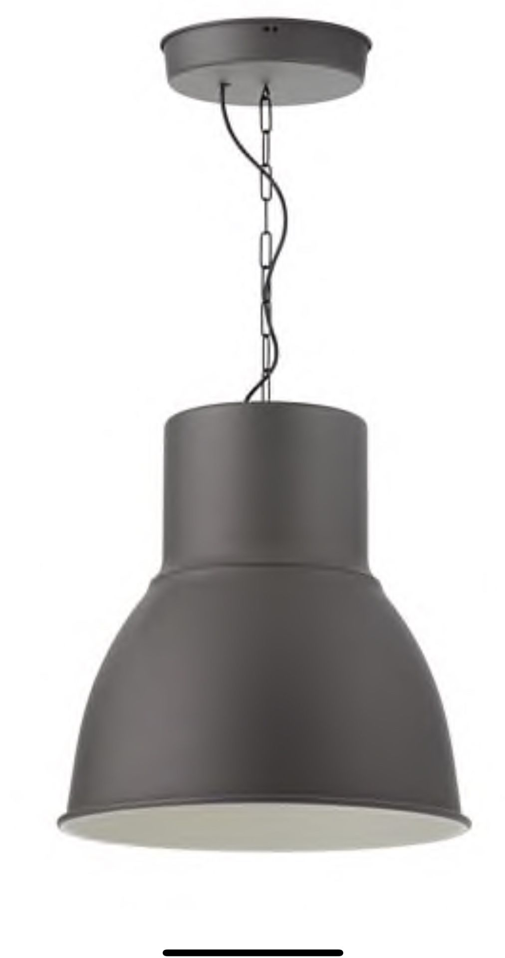 IKEA Pendant lamp - dark grey - 19”