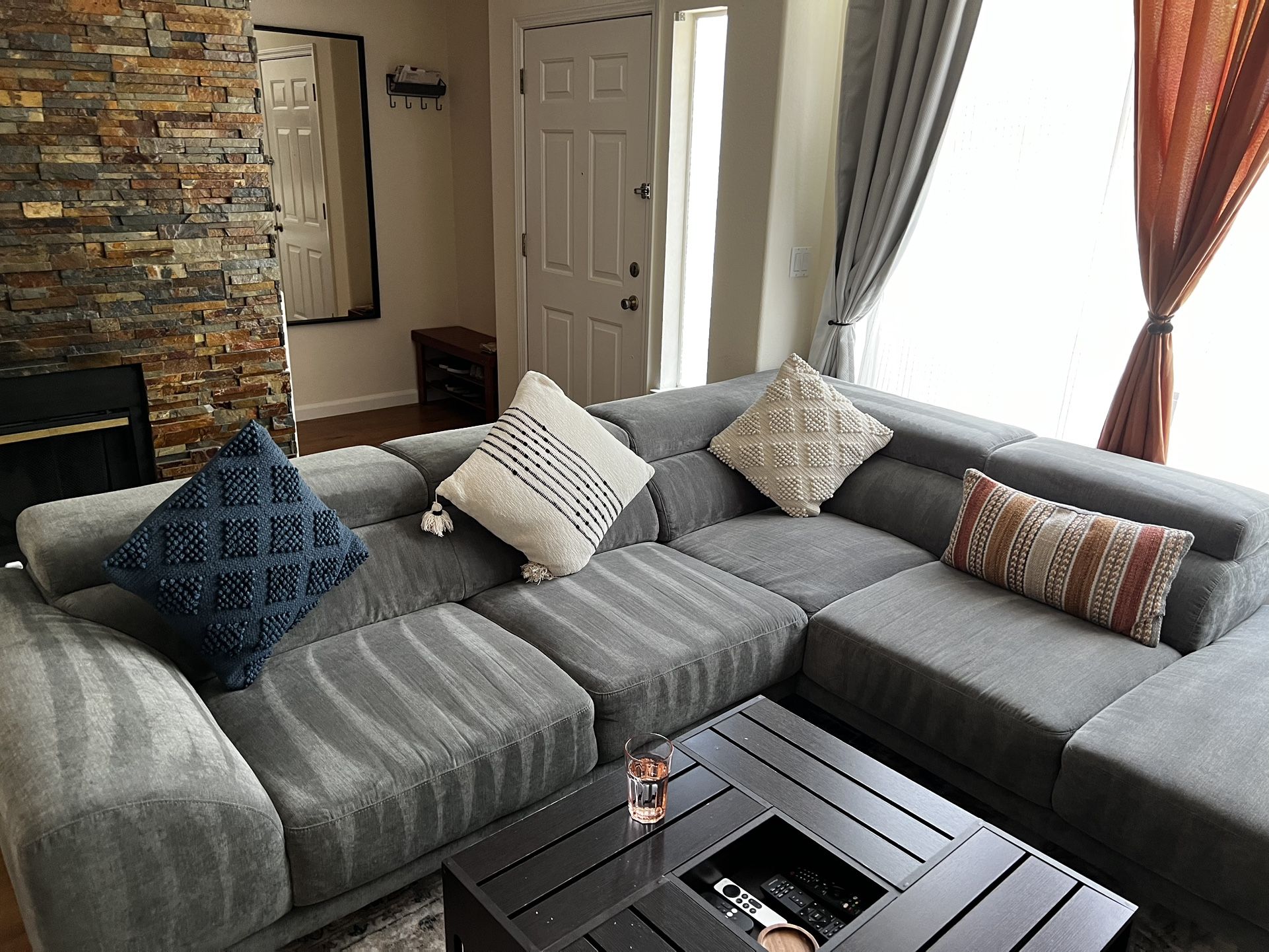 Grey Sectional For Sale!
