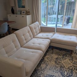 Sectional Sofa With Extended Seat 