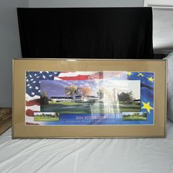 Golf Oakland Hills Ryder Cup Framed Print Golf Memorabilia 37x19