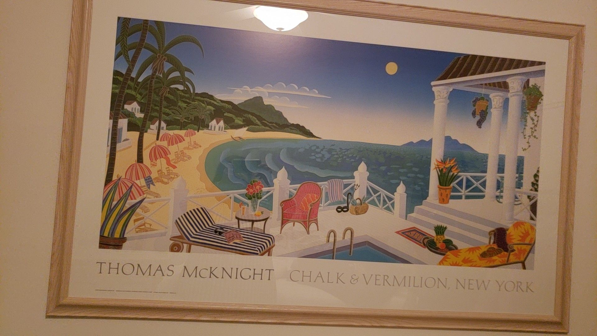 Thomas McKnight Prints in glass frame