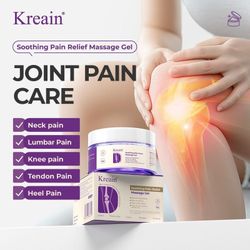 Kreain Rapid Relief Muscle Therapy Gel- Soothesknees, lumbar, neck, hands, and feet; containsboswellia, glucosamine, and collagen
