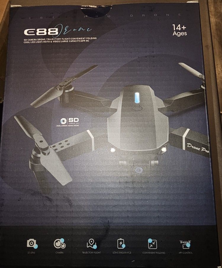 C88 Pro HD Camera Drone Dual Camera Real Time Cool LED Light APP-RC NEW IN BOX