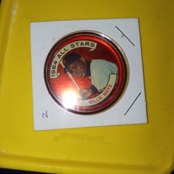Vintage 1964 WILLIE MAYS coin #151 Ex