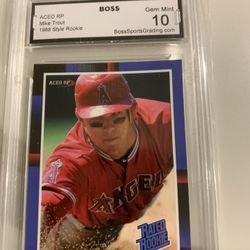 Mike Trout Rated Rookie Aceo Cool Card 