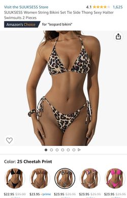 NEW Bikini w\ matching scrunchie! Sz M