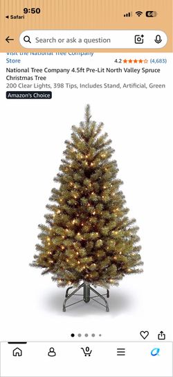 Brand New Pre-Lit Christmas Tree 4.5ft