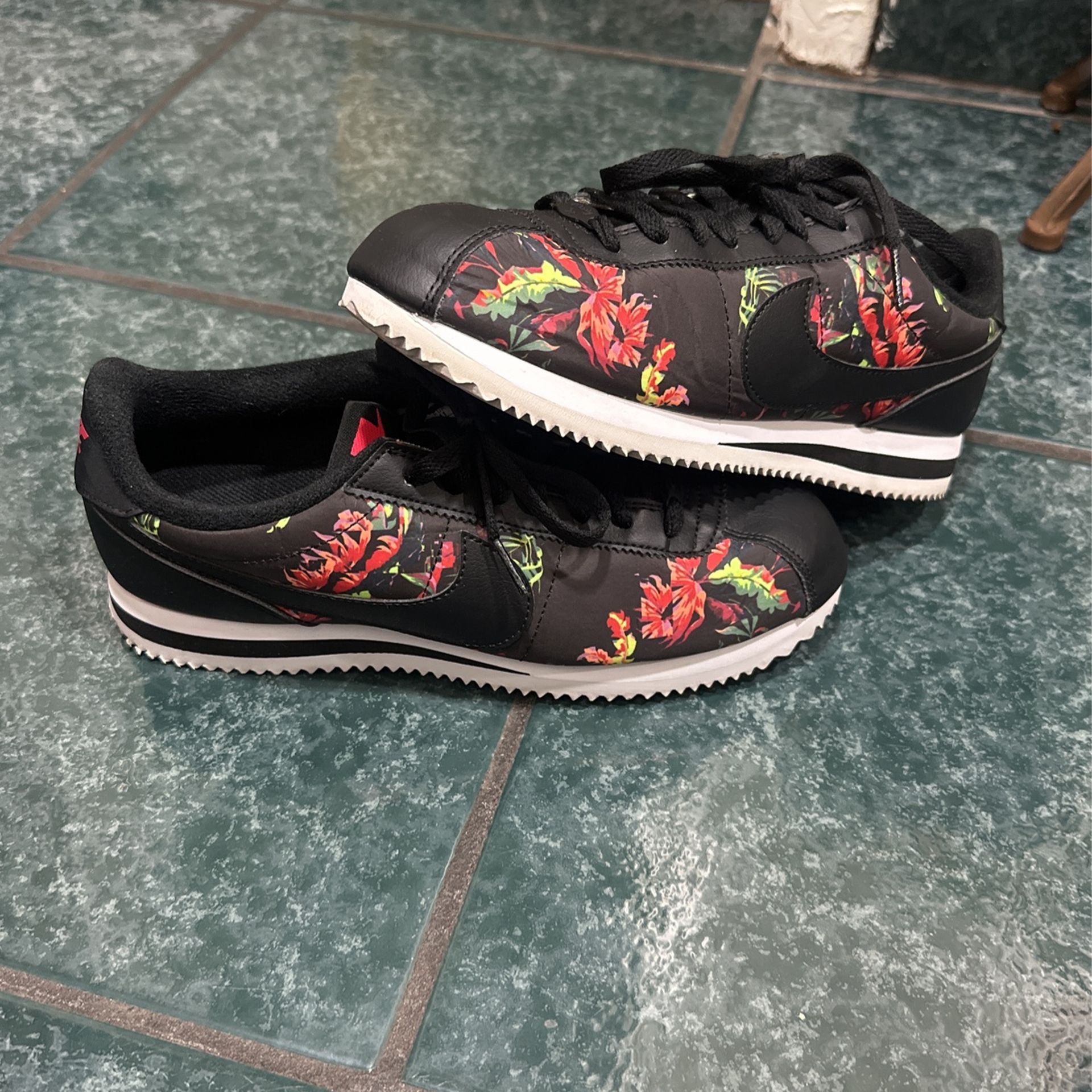 Women Floral Nike Cortez