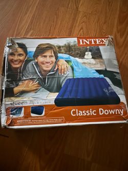 Intex Queen Classic Downy Inflatable Air Mattress