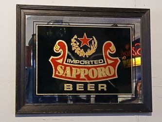 Vintage Sapporo imported beer sign