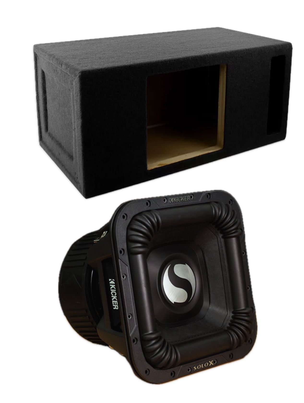 New Powerful Kicker Solo X 12” Subwoofer With Big Ported Box 4000 Watts