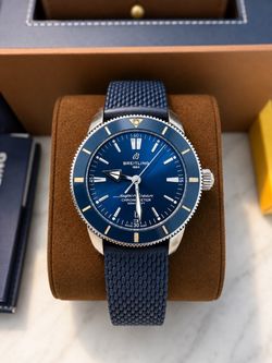 Breitling Superocean Heritage ’57 44mm – Blue – Full Set + Extra Straps & Mesh Bracelet