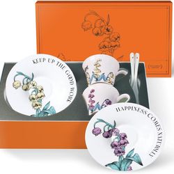 New tea cup coffee set with Saucer and spoon