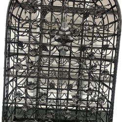 Large Iron Wine Rack