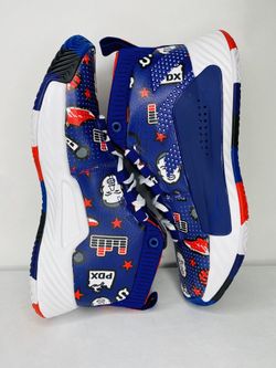 RARE Adidas Damien Lillard Dame 5 men’s shoes Size: 5.5 Purple/White/Red EG2820 brand new without original box 🔥🔥🔥🔥🔥 100% authentic Fast shipping