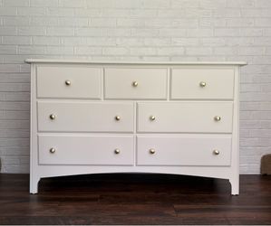 Creamy White Long Dresser