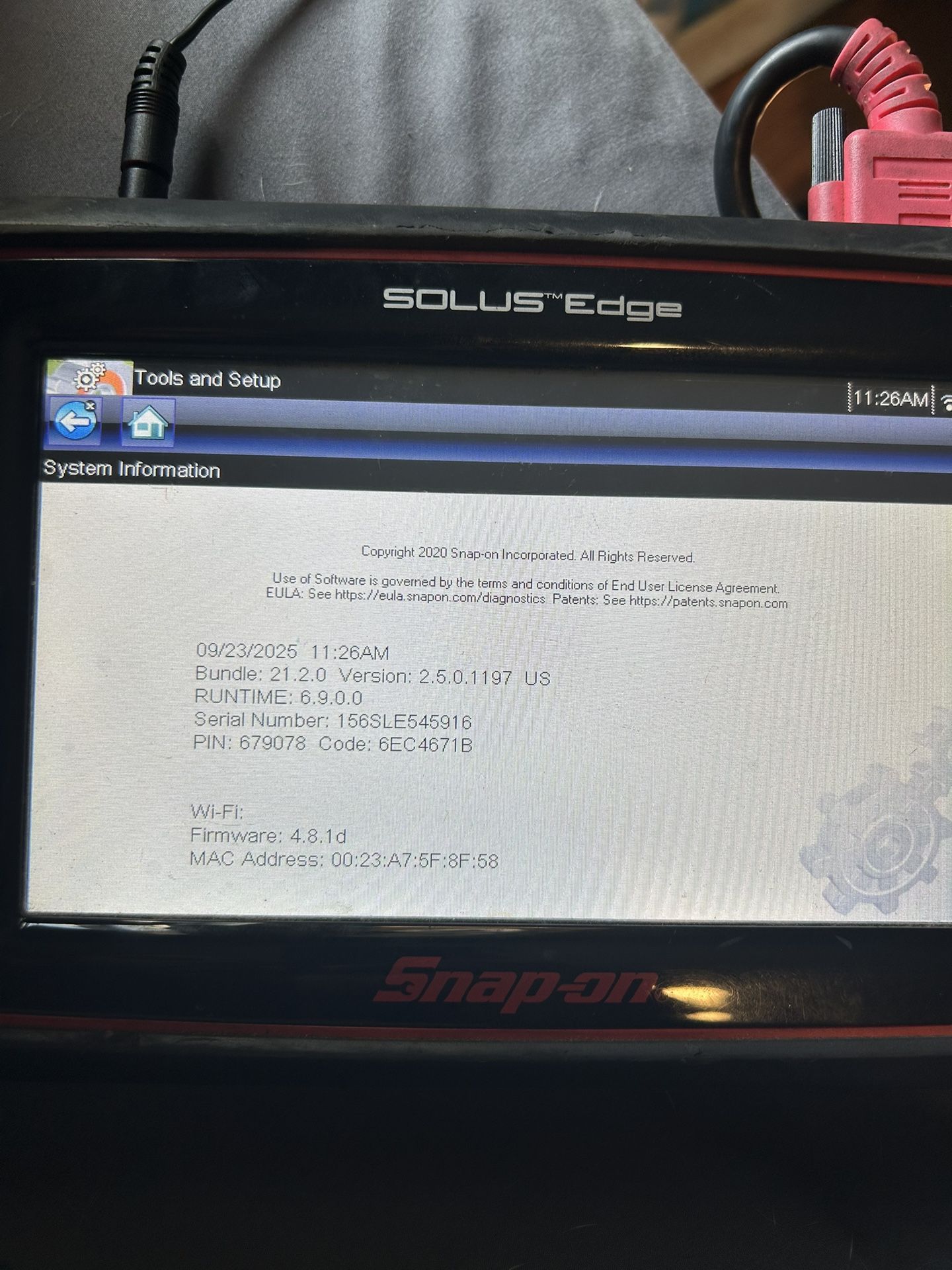Snap On Solus Edge Diagnostic