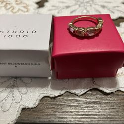Avon New Multi Stone Ring Size 6