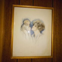 Vintage Cosmopolitan Magazine Print "Baby Mine"