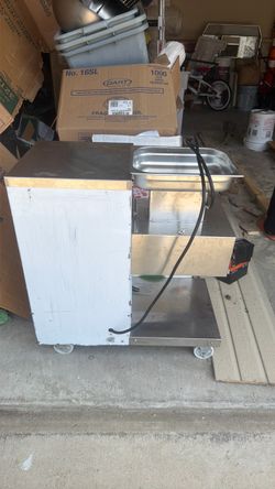 Commercial Meat Grinder on Wheels