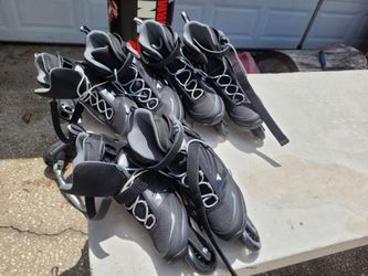 2 pairs of Zetrablade Rollerblades Incline skates like New 1 size 13 and 1 size 8. - $40 each FIRM