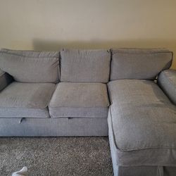 Couch With Chaise And Pull-out Bed $100 OBO