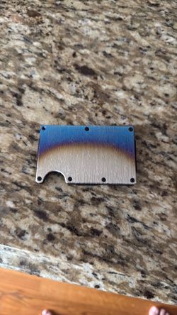 Ridge Wallet Burnt Titanium