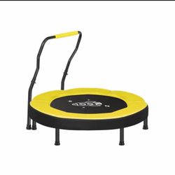 SONGMICS 3ft Mini Trampoline with Handlebar