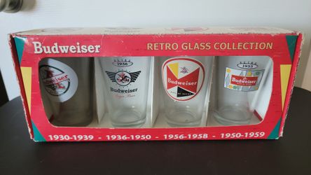 Budweiser Retro Glass Collection 