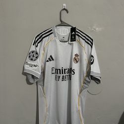 Real Madrid 2025-26 Home Jersey (small Medium Large XL 2X)