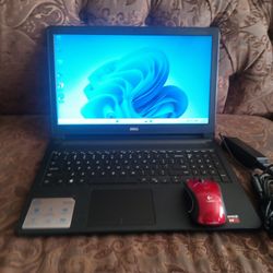 Laptop Dell Inspiron 5555-AMD-A8-12gb Ram-128gb HD SSD Solid- G-ood For Studen-ts.