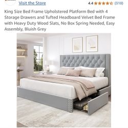 King bed frame