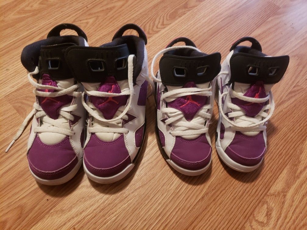 Jordans sz1y and 11c $25 a pair