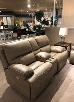 Showing your reclining living room set and