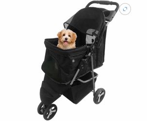 3-wheel foldable pet stroller