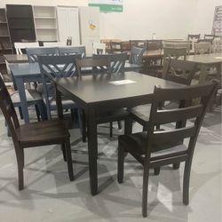 Wood 6 Piece Dining Set