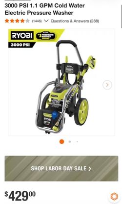 Power washer 3000 psi eletric