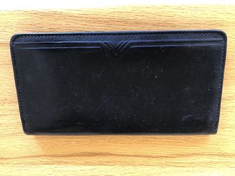 Princess Gardner Black Leather Checkbook Wallet, Excellent Condition!