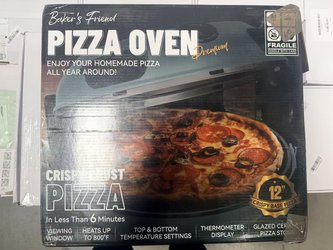 12-Inch Countertop Pizza Oven with Ceramic Pizza Stone – Brand New, Open Box